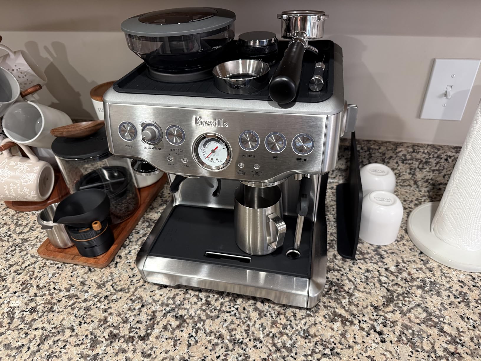 CREMA Coffee Products 39.25mm Hand Tamper & Coffee Distributor V2 for Flair | Compatible w/Classic, Signature, & Neo | Double-Sided, Adjustable Depth Tool | 304 Stainless Steel | Black customer photo 2