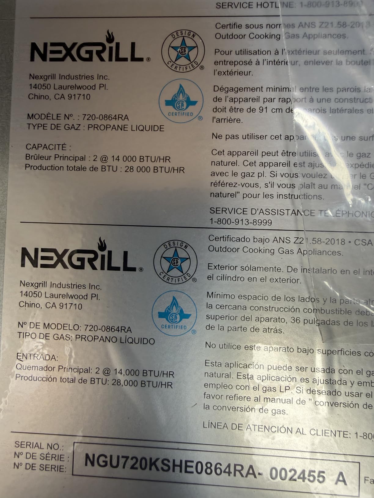 Nexgrill Deluxe 2-Burner Gas Grill, Compact with Foldable Shelves & 2 Hooks customer photo 1