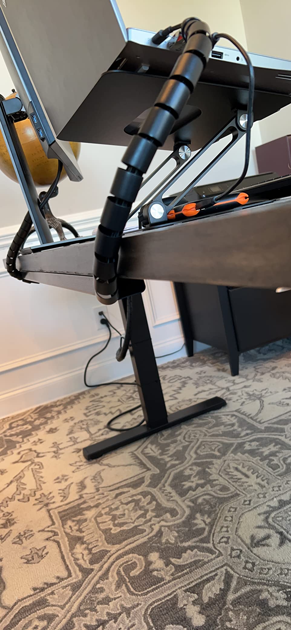 VIVO Heavy Duty Dual Motor Electric Sit Stand Desk Frame, 220 lbs Capacity up to 77