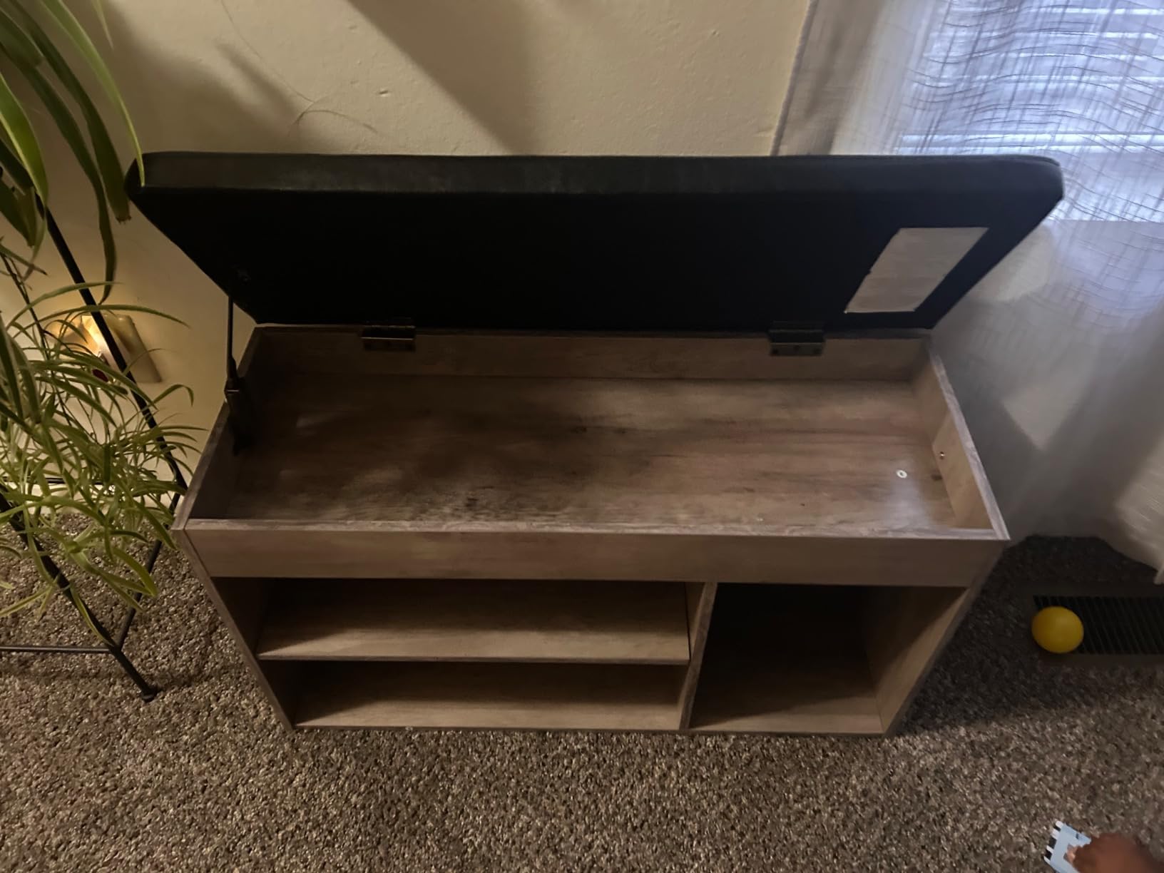 HOOBRO Shoe Storage Bench with Cushion, 32.3