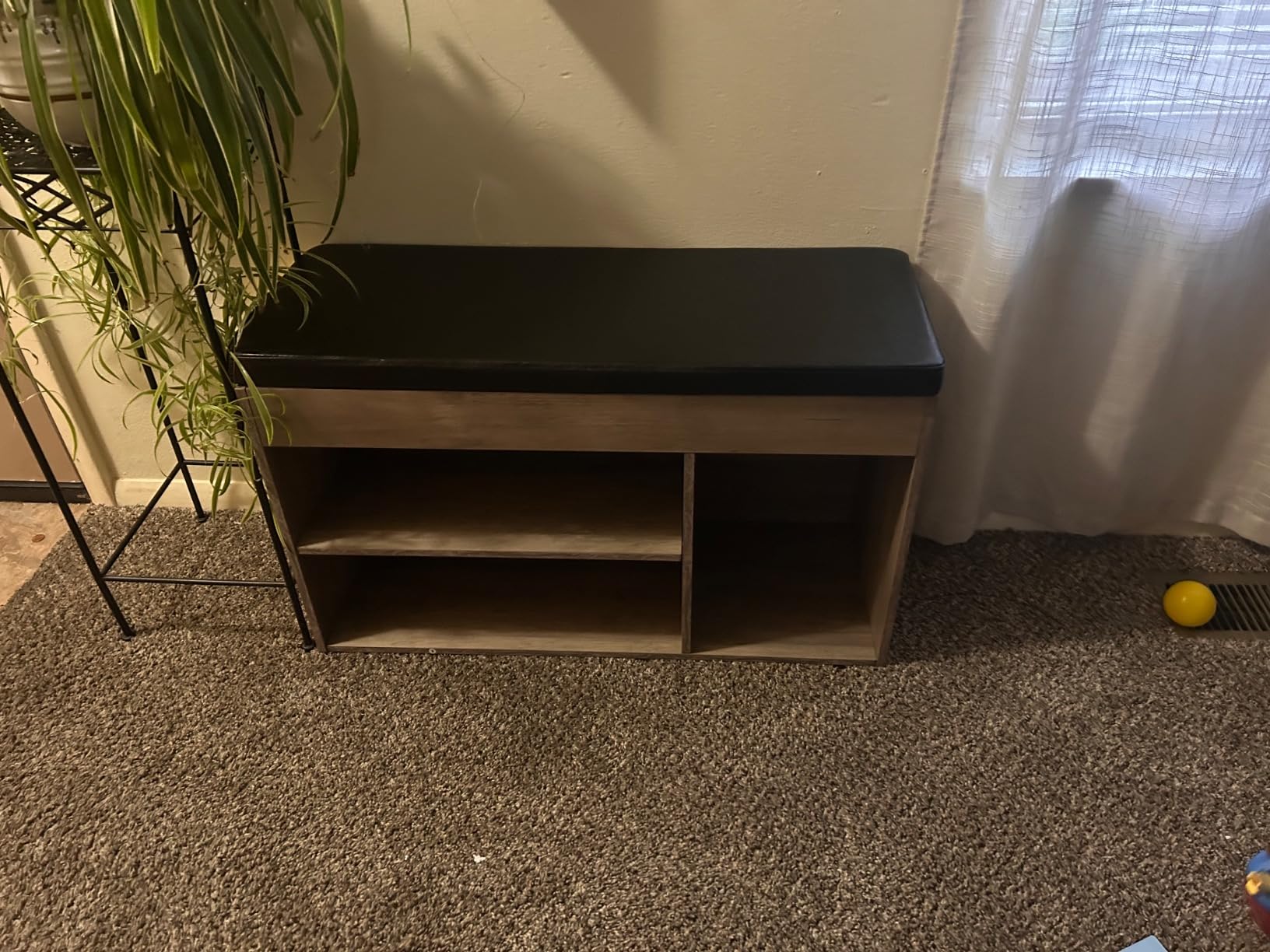 HOOBRO Shoe Storage Bench with Cushion, 32.3