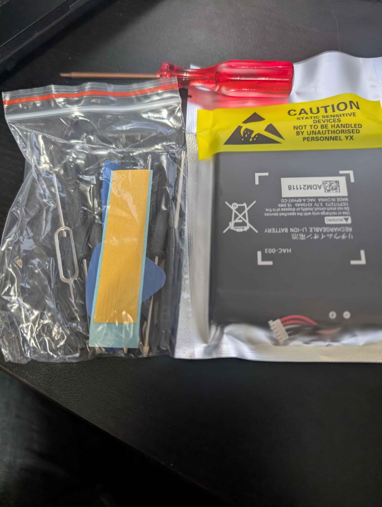 WUHAO HAC-003 Battery Replacement for Nintendo Switch OLED Game HAC-001 | Switch Battery Console 2017 HAC-003 HAC-001 with Adhesive Tape Tool Repair Kit customer photo 1