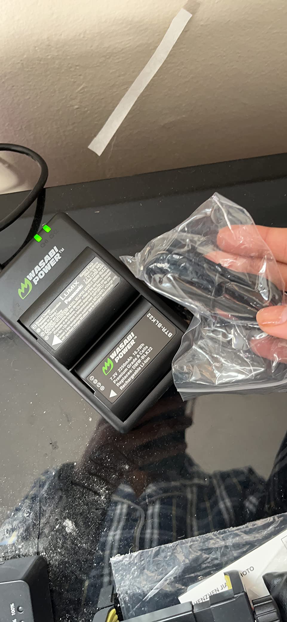Wasabi Power Battery (2-Pack) and USB-C Dual Battery Charger for Panasonic DMW-BLK22 and Panasonic Lumix G9 II, GH5 II / GH5M2, GH6, GH7, S5, S5 II / S5II / S5M2, S5 IIX / S5IIX / S5M2X, S9 customer photo 1