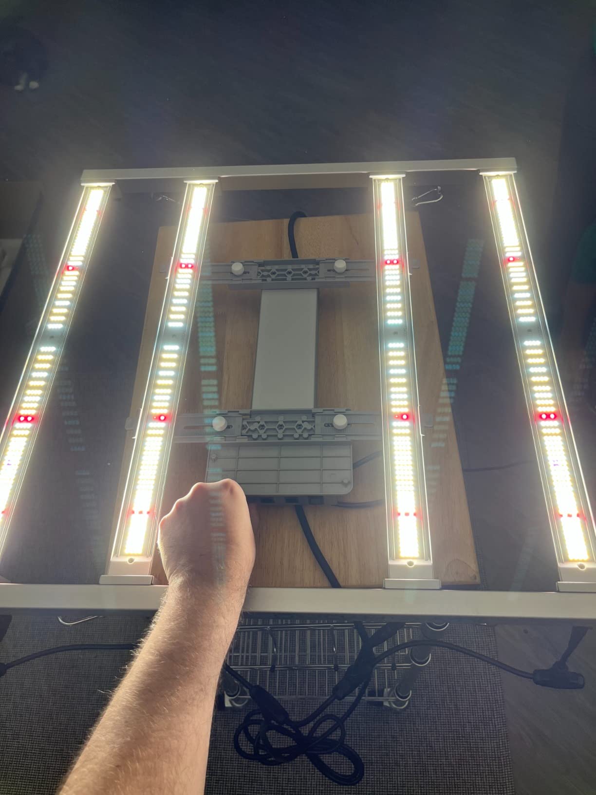 FC-E3000 300W 3x3 LED Grow Light Full Spectrum Veg Bloom Flower | BEST VALUE: Bridgelux 2835 Diodes, Osram660nm CSSRM6.24, 2.8 μmol/J PPE, 840 μmol/J PPF, Max Coverage 3x3ft, Removable Design customer photo 1