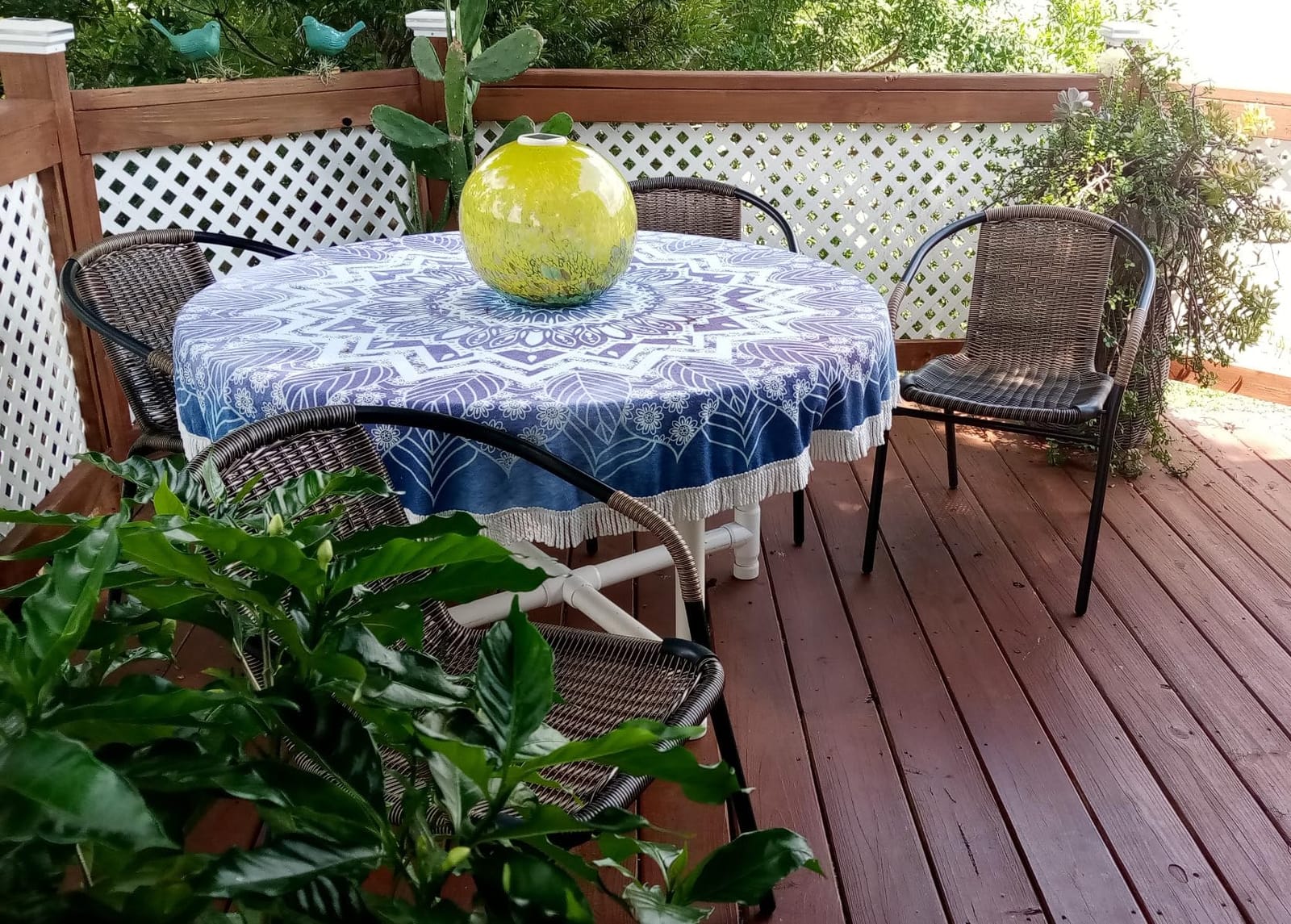 Flash Furniture Lila 2 Pack Beige Rattan Indoor-Outdoor Restaurant Stack Chair customer photo 1