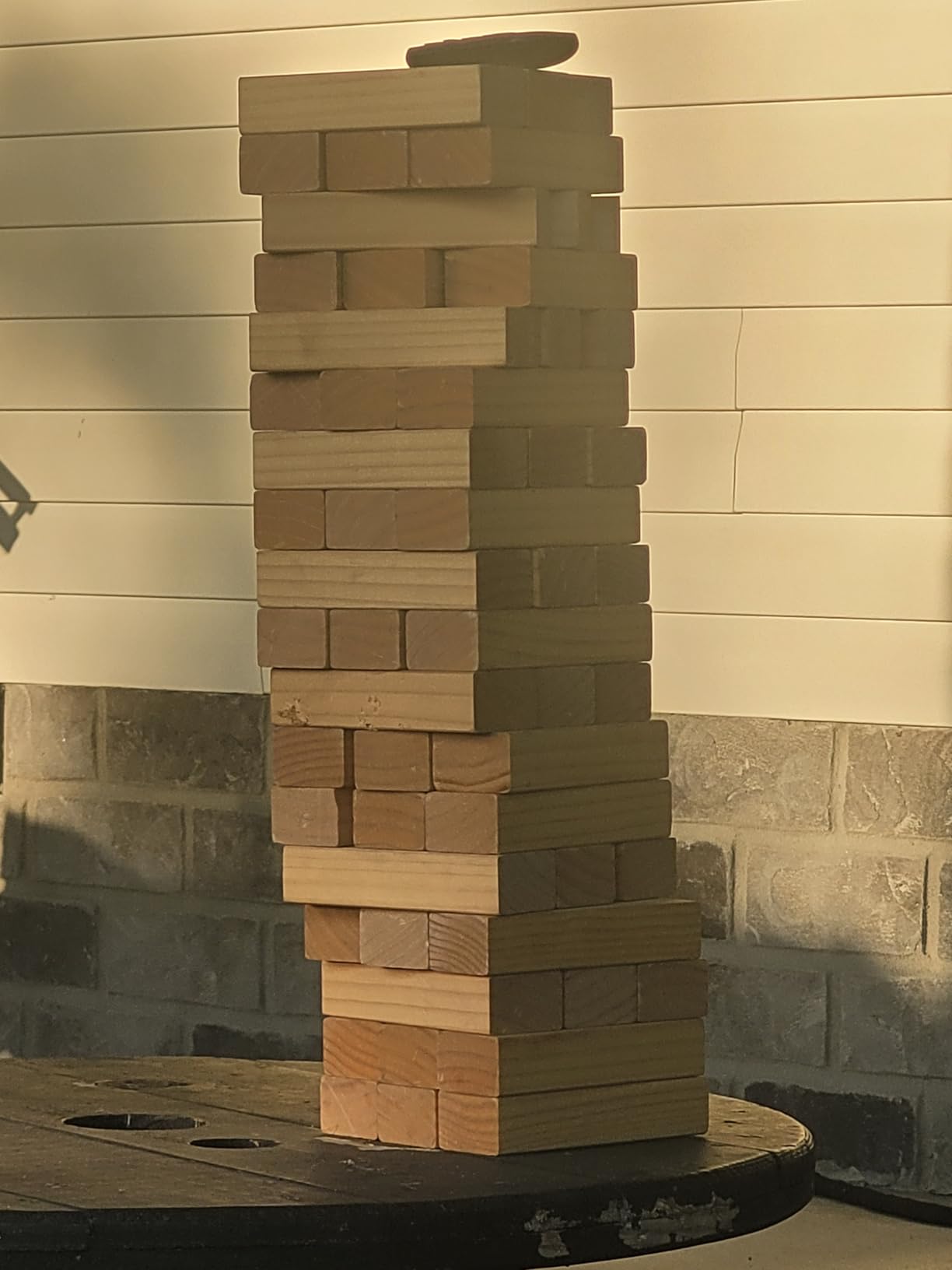 SPORT BEATS Outdoor Games Large Wooden Tower Stacking Game Stack up to 4 FT | 54 Wooden Blocks, Custom Rules Board, Carrying Bag, for Backyard Parties, Camping, Tailgating customer photo 1