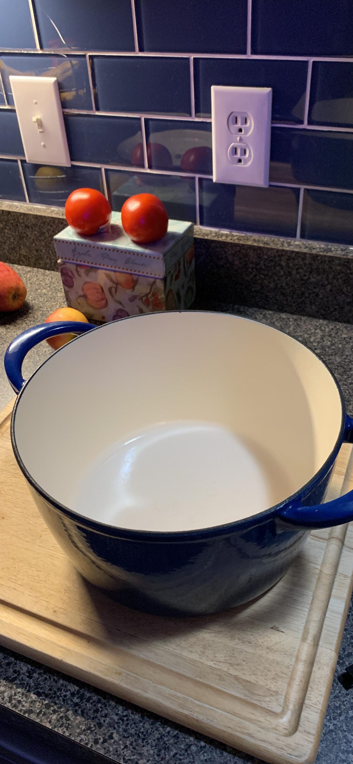 Enameled Cast Iron Tall Dutch Oven Pot with Lid, Large 7-quart, Blue customer photo 1