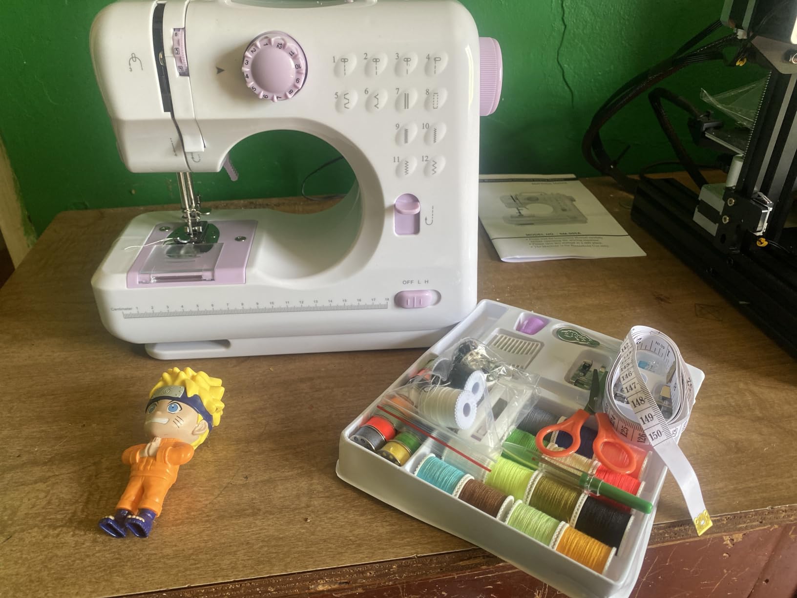 Rxmeili Portable 12-Stitch Sewing Machine, 42-Pc Sewing Kit for Beginners customer photo 1