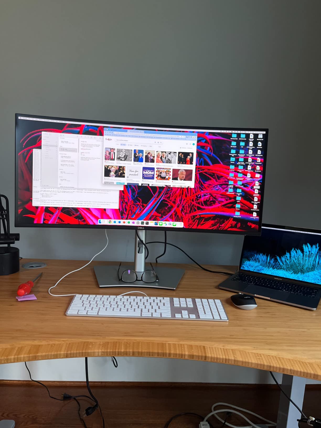 Dell U3421WE UltraSharp Curved Monitor, 34.14 Inch Ultrawide Monitor WQHD (3440 x 1440p at 60Hz), in-Plane Switching Technology, 100mmx100mm VESA Mounting Support, Platinum Silver customer photo 1
