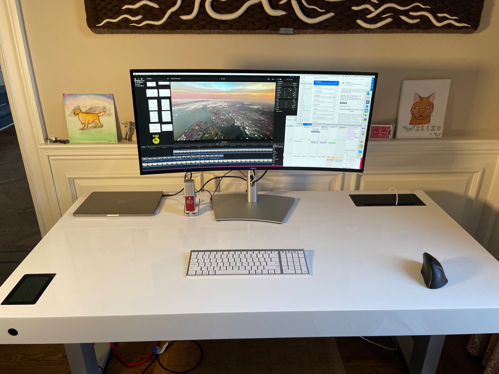 Dell U3421WE UltraSharp Curved Monitor, 34.14 Inch Ultrawide Monitor WQHD (3440 x 1440p at 60Hz), in-Plane Switching Technology, 100mmx100mm VESA Mounting Support, Platinum Silver customer photo 2