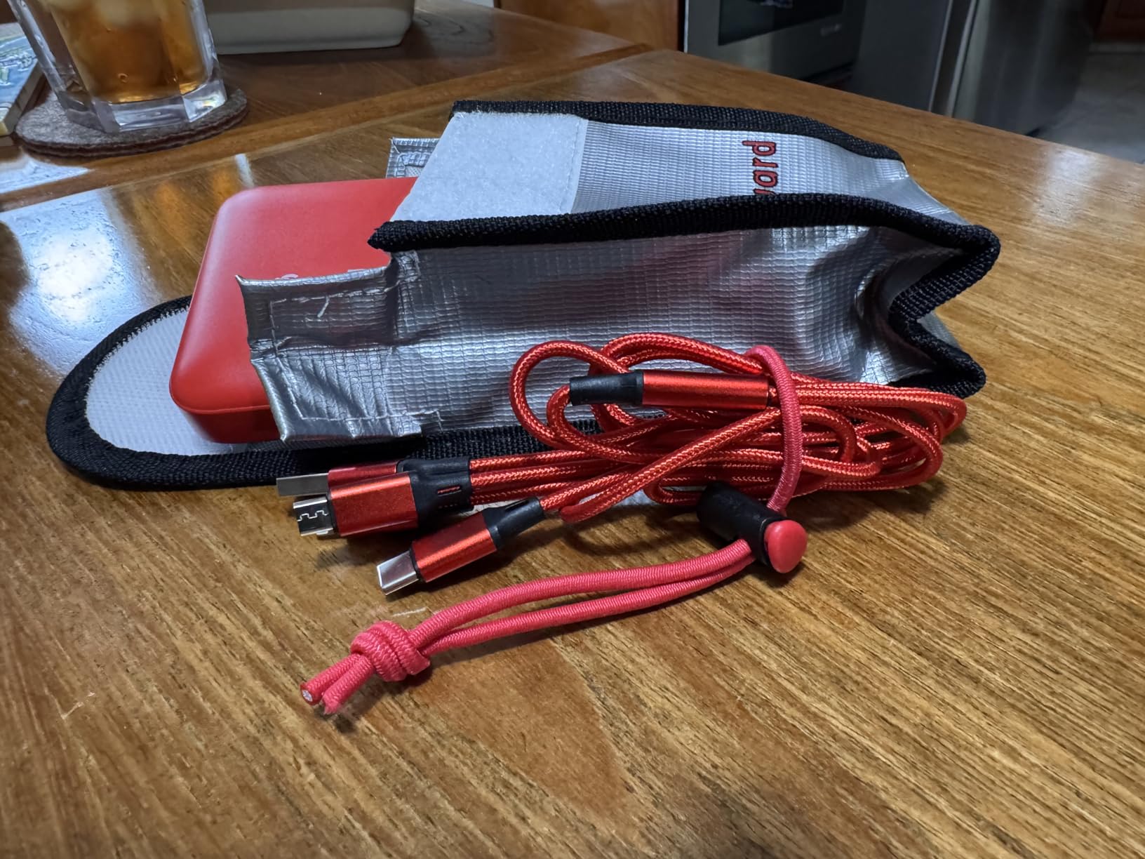 Tenergy Fire Retardant Lipo Zipper Bag for Charging and Storing Lipo Battery Packs, 8.5 x 6.5 x 5.7inch customer photo 1