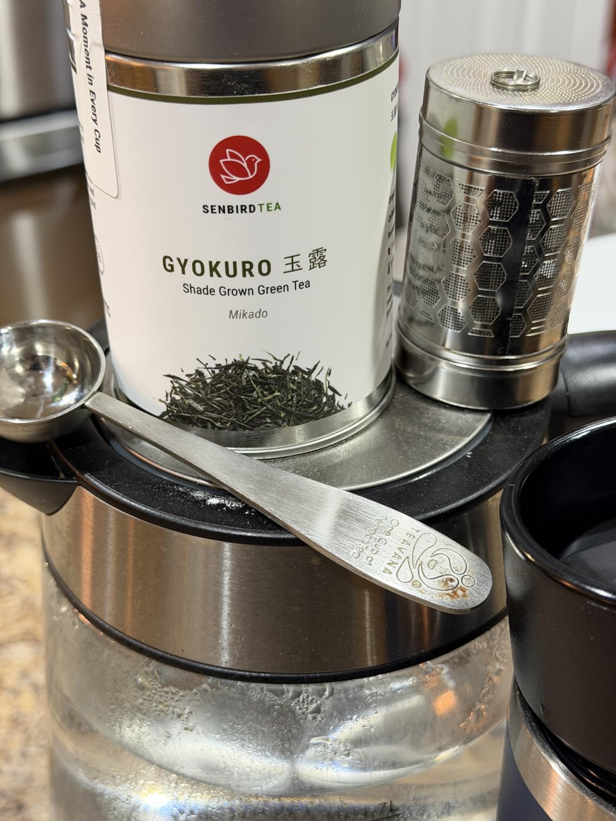 Senbird Gyokuro Shade-Grown Loose Leaf Green Tea - Isshin (1.76oz/50g) | Kyoto loose leaf gyokuro with mellow umami; brew hot or cold for a focused tea ritual. customer photo 2