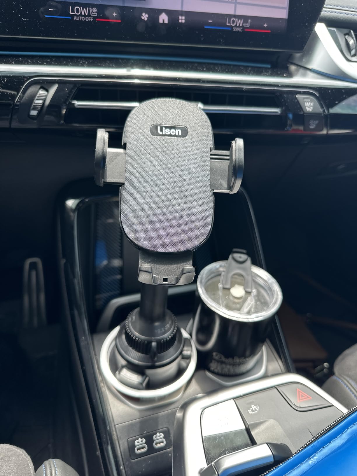 LISEN Cup Holder Phone Holder [No Shaking] Phone Holder for Car, 360 Degree Adjustable iPhone Holder Car Accessories for Women Truck Jeep Golf for iPhone 17 Pro Max 16 15 14 Samsung S25 All 4-7'' Phone customer photo 2