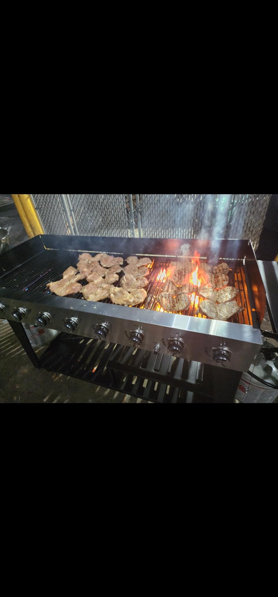 Royal Gourmet 8-Burner Gas Grill, 104,000 BTUs Liquid Propane Grill with Foldable Side Tables, Independently Controlled Dual Systems, Outdoor Party or Backyard BBQ, Black & Silver customer photo 2