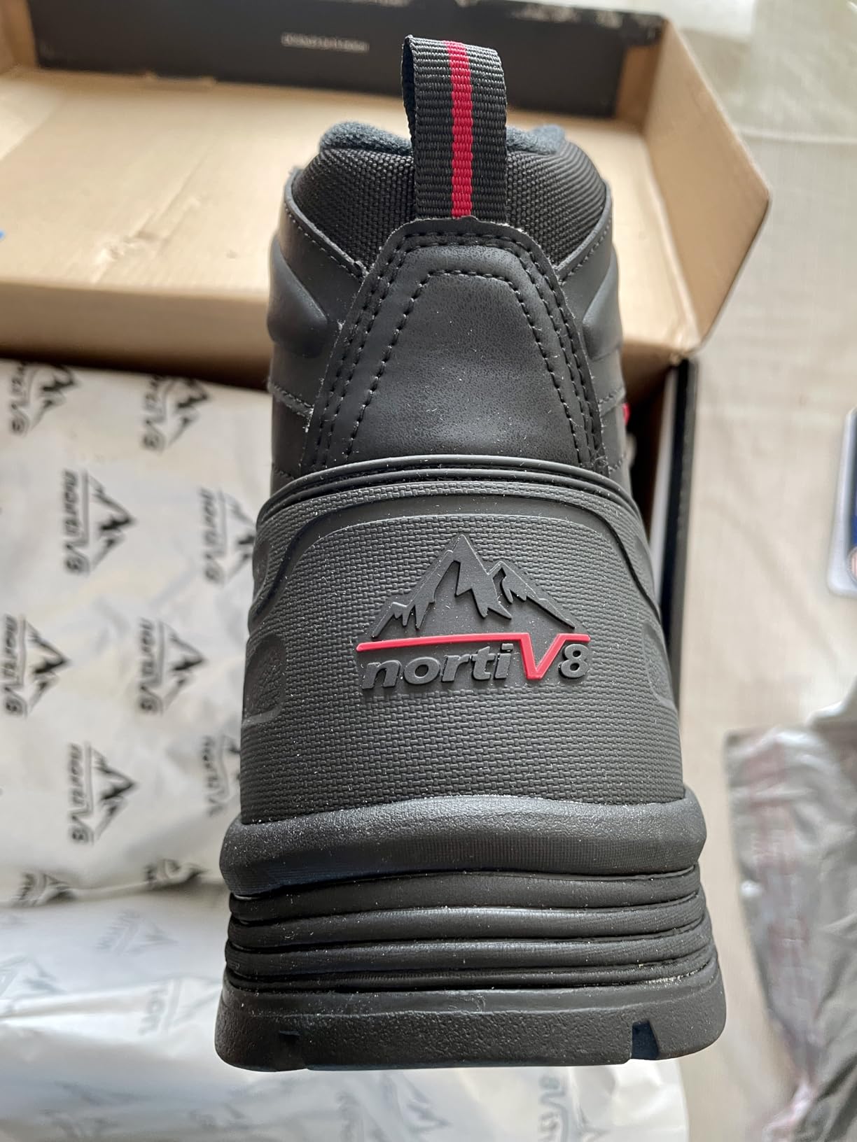 NORTIV 8 Men's Waterproof Hiking Winter Snow Boots | Insulated Construction Hunting Ski Work Boots TUNDRA customer photo 1