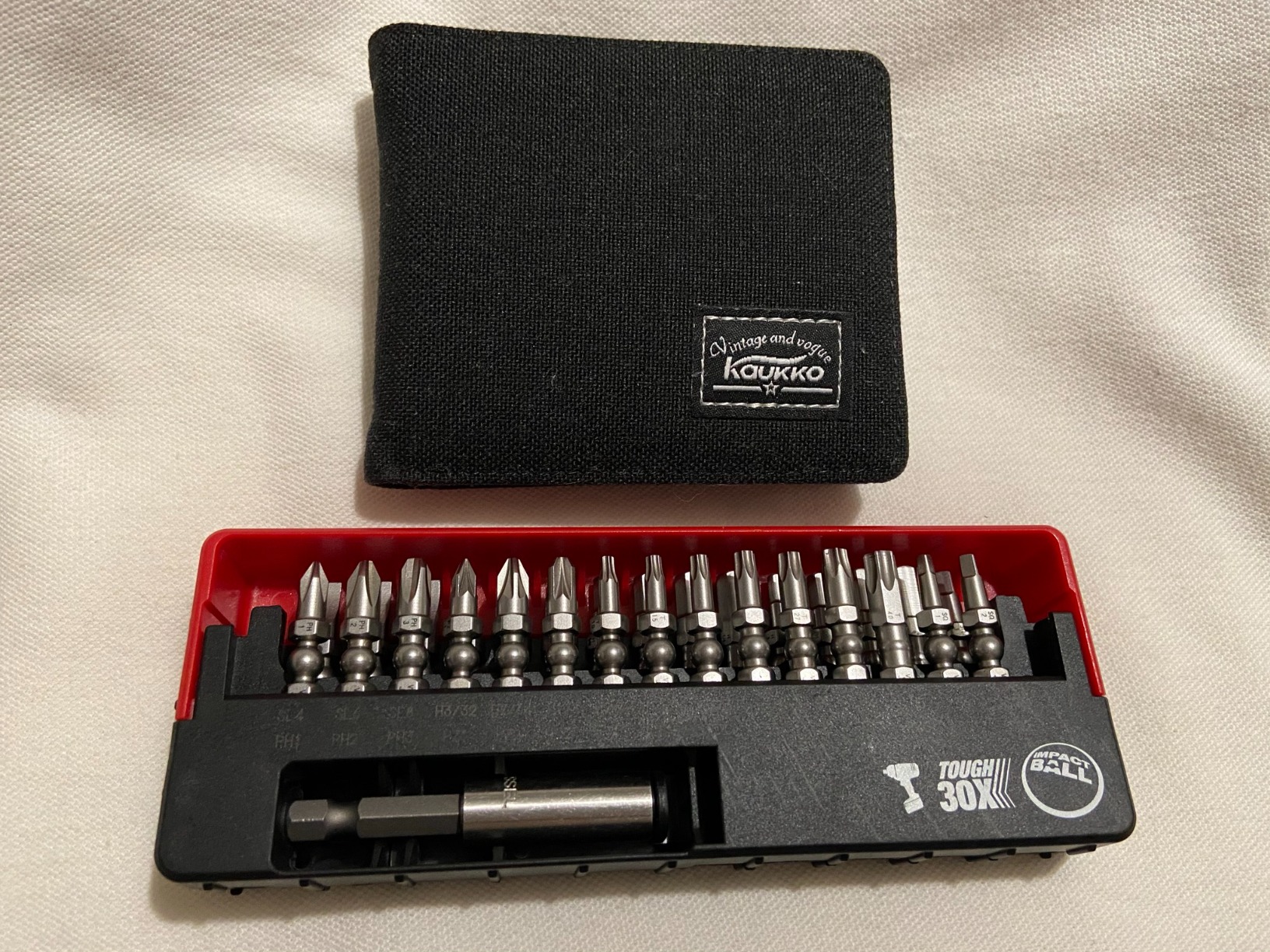 (US Model) VESSEL IMPACT BALL Torsion Bit 31 PC. Set in SLIDE CASE customer photo 2