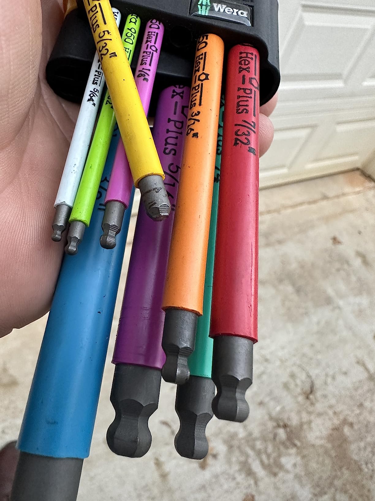 Wera 05022640001 950/9 HEX-PLUS MULTICOLOUR IMPERIAL 2 L-KEY SET, IMPERIAL, BLACKLASER, 9 PIECES customer photo 2