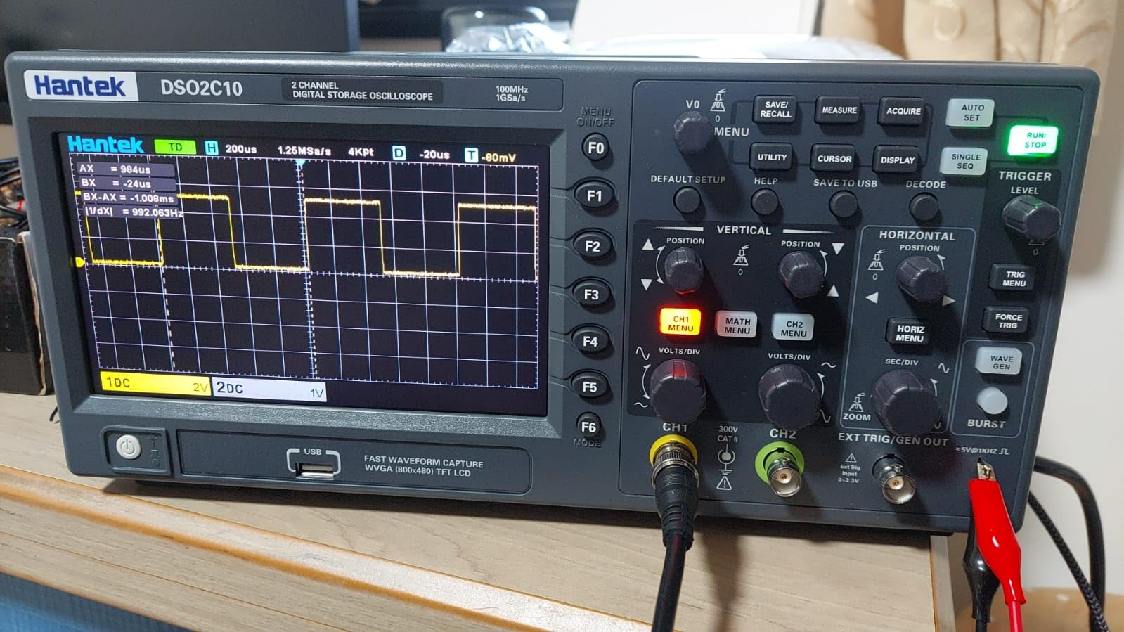 Hantek DSO2C10 Digital Storage Oscilloscope 100MHz Bandwidth 2CH customer photo 1