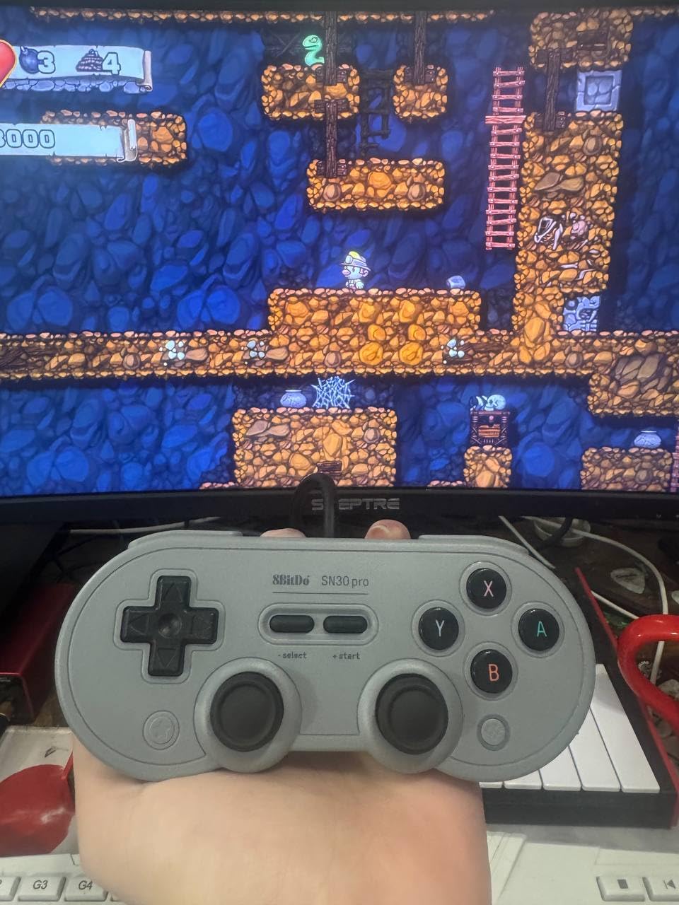 8Bitdo Sn30 Pro USB Wired Gamepad for Switch, Windows & Raspberry Pi(Gray Edition) customer photo 2