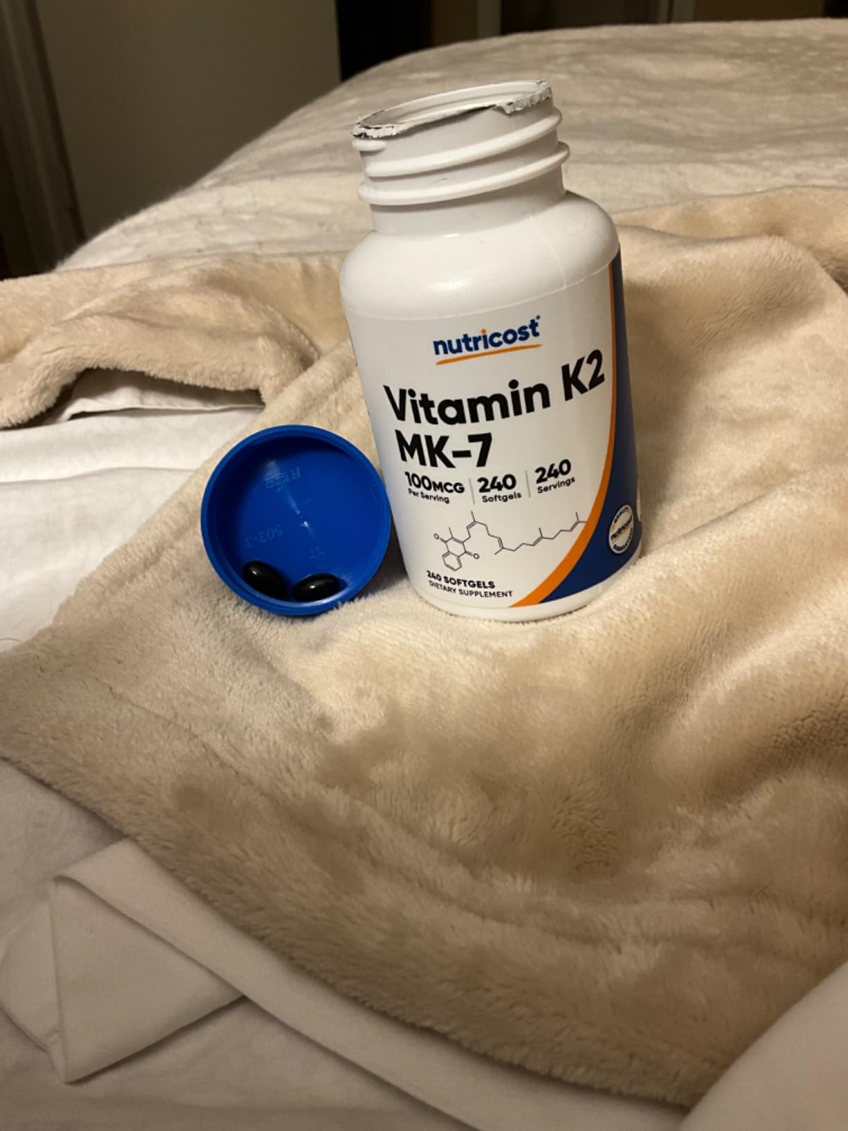 Nutricost Vitamin K2 MK-7 100 mcg, 240 Softgels, Gluten Free, GMO-Free customer photo 2