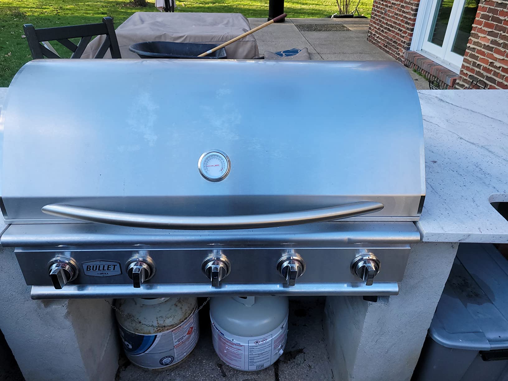 Bull Yukon 5 Burner Outdoor Kitchen Grill, Built-In Propane Grill with 75,000 BTUs, 304 Stainless Steel customer photo 1