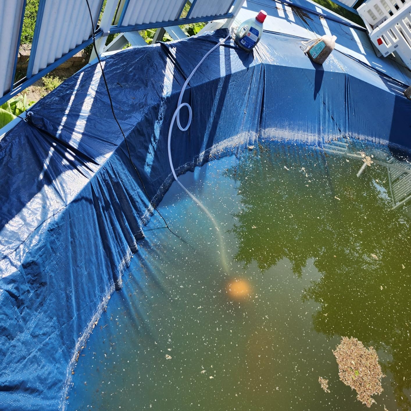 AgiiMan 850GPH Pool Cover Pump, Submersible Sump Pump above Ground, 16FT Drain Hose, 25FT Power Cord, 3 Adapters, IPX8 ABS Housing, 75W Motor, Thermal Dry Run Protection customer photo 1