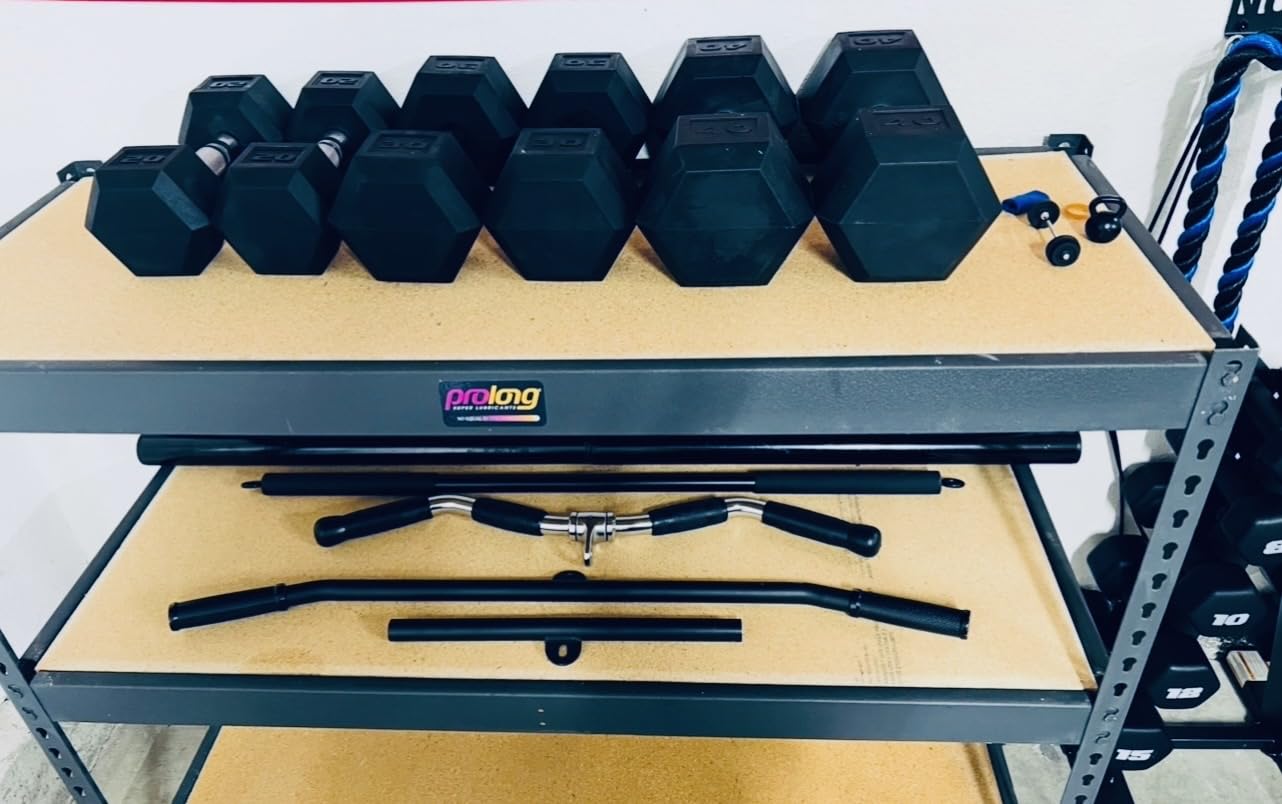 CAP Rubber Coated Dumbbell Weights, Free Weights for Home Gym Strength Training, Anti-Roll Hex Dumbbells with Black, Chrome & Comfort Grip Handles, Singles customer photo 2