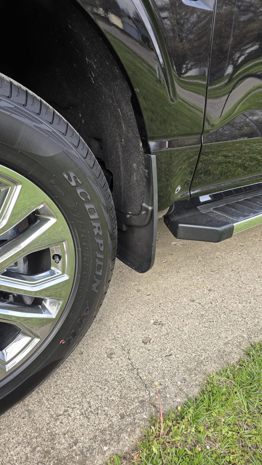Husky Liners Front & Rear Mud Guards | Fits 2021-2024 Ford F-150 (Excludes Raptor Models), Front and Rear - Black, 4 Pc. | 58526 - Black, 4 Pc | 58526 customer photo 2