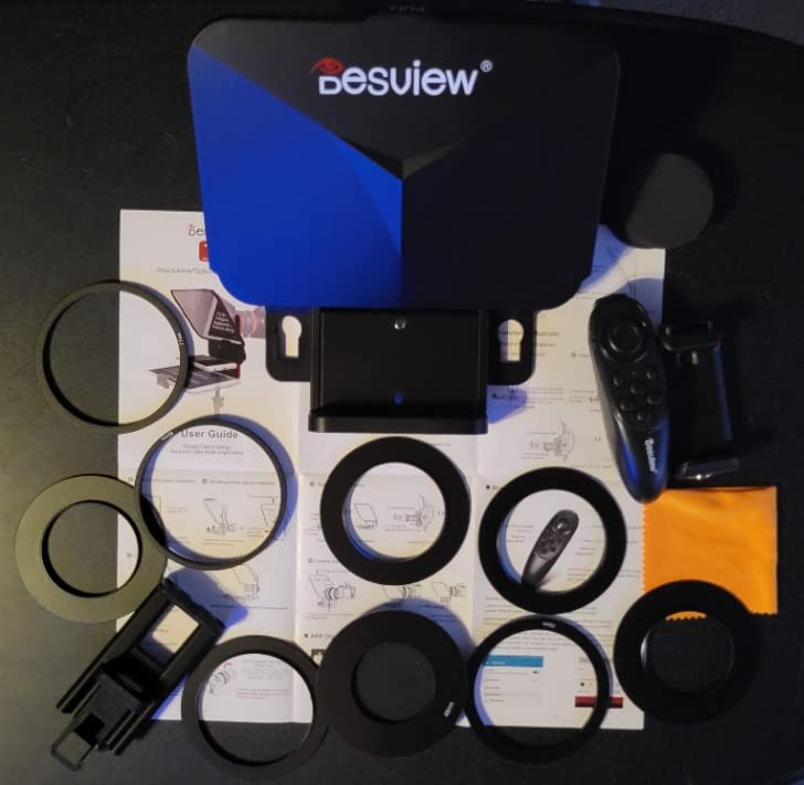 Desview T3 Teleprompter for Camera & Smartphone - Supports iPad/Tablet up to 10
