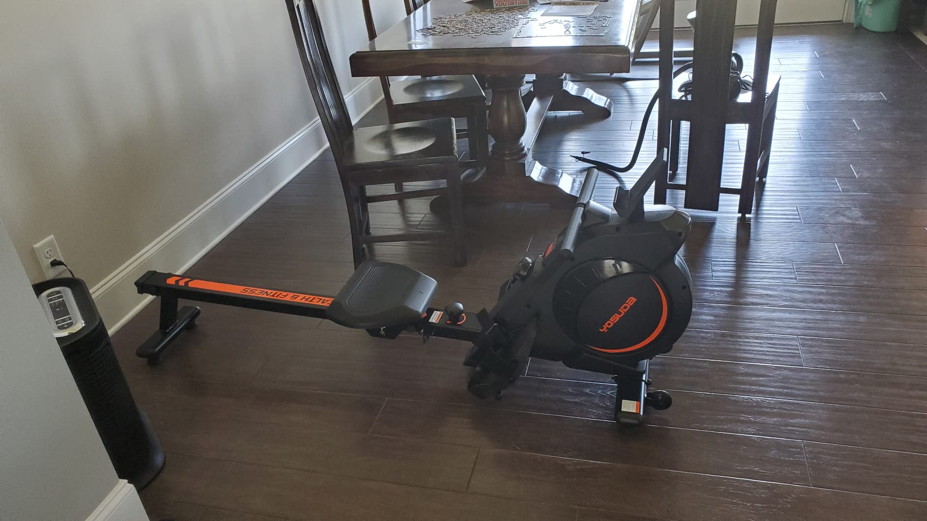 YOSUDA Rowing Machine for Home, Magnetic Rower with 16-Level Resistance | for Beginners to Athletes, Bluetooth, App Supported, LCD Monitor, and Comfortable Seat Cushion customer photo 1
