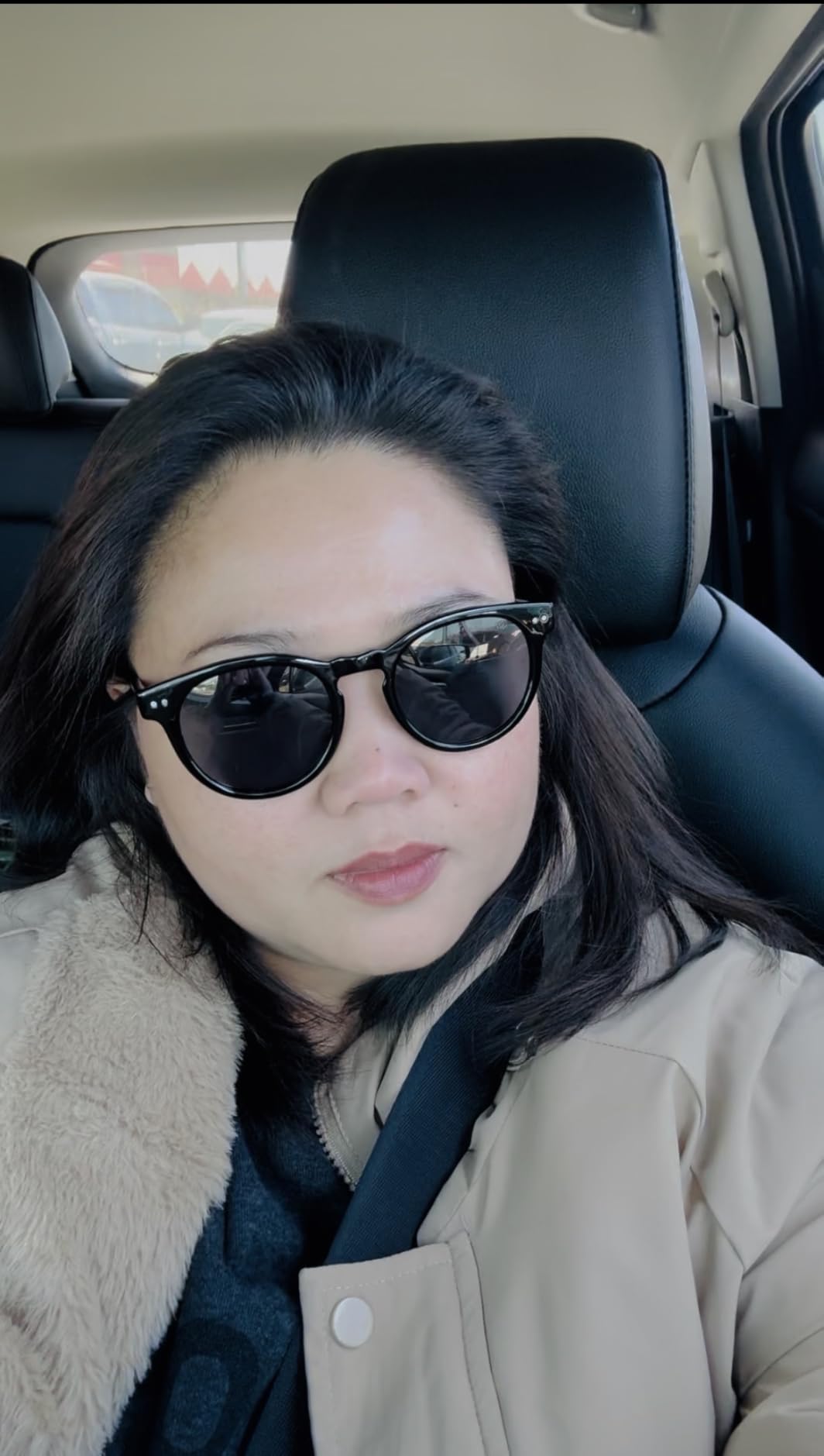 Tate Women's Polarized Sunglasses, Retro Round Frame, UV400 customer photo 2