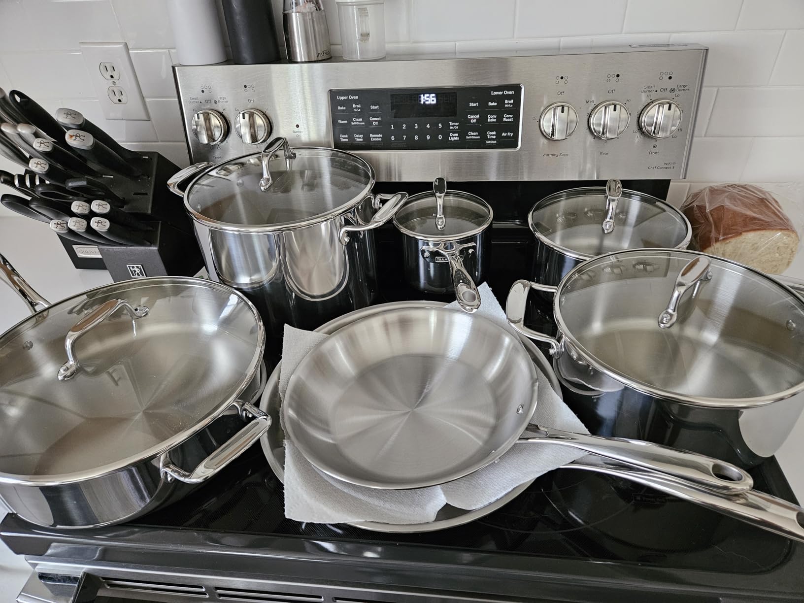 Tramontina Boston Tri-Ply Clad Stainless Steel 10-Pc Pots and Pans Set | Cookware Kitchen Set with Glass Lids, Induction-Ready, Dishwasher-Safe, NSF-Certified customer photo 1