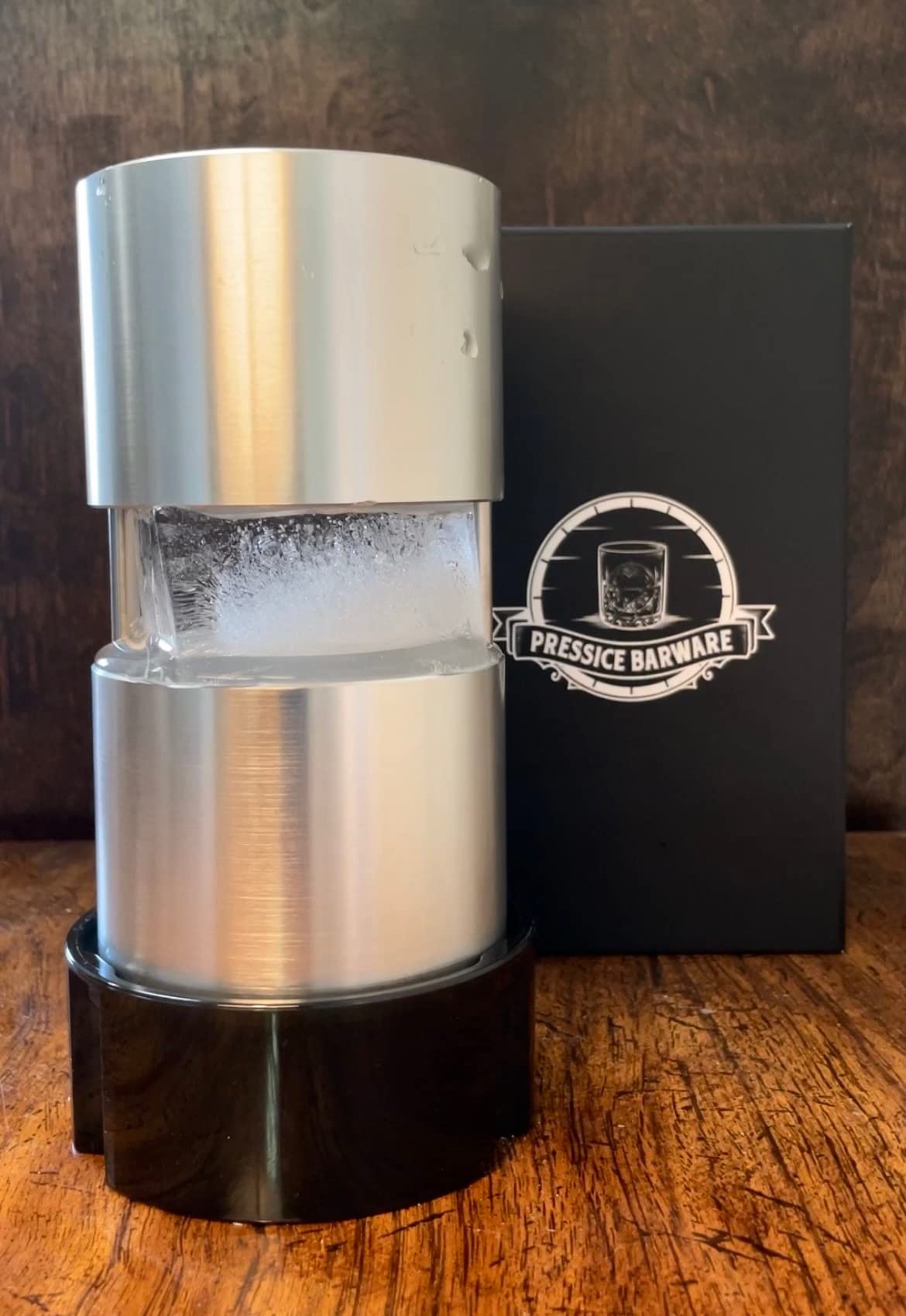 Ice Ball Press - Precision-Crafted Aluminum - Create Effortless Large Spheres - Includes Ice Tray - Made in the USA (Paloma Finish) customer photo 2