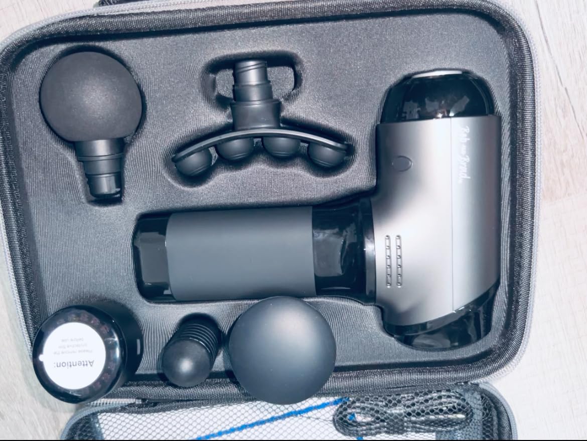 BOB AND BRAD T2 Deep Tissue Massage Gun, 4000mAh Battery, FSA-HSA Eligible | Handheld Electric Muscle Massager for Athletes, Back and Leg Recovery, Quiet Portable Design customer photo 1