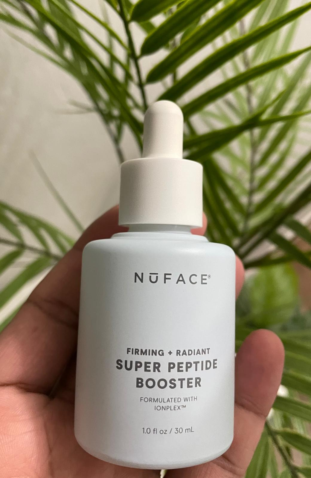 NuFACE Super Peptide Booster Face Serum - Skin Firming Peptide Serum for Fine Lines and Wrinkles - IonPlex Skin Care to Smooth, Hydrate & Enhance your NuFACE Microcurrent Facial Device Results (1 oz) customer photo 2
