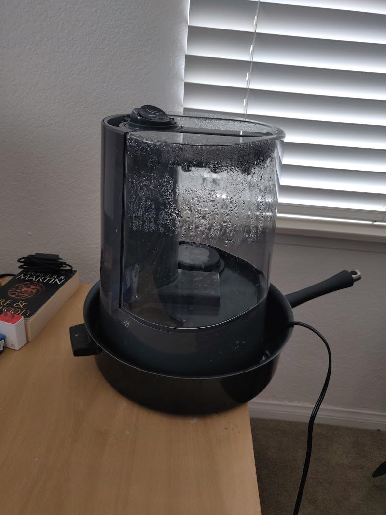 Honeywell Dual Comfort Cool + Warm Mist humidifier, Black, HWC775B | Humidifier for Bedroom, Office, Living Room and Home customer photo 1