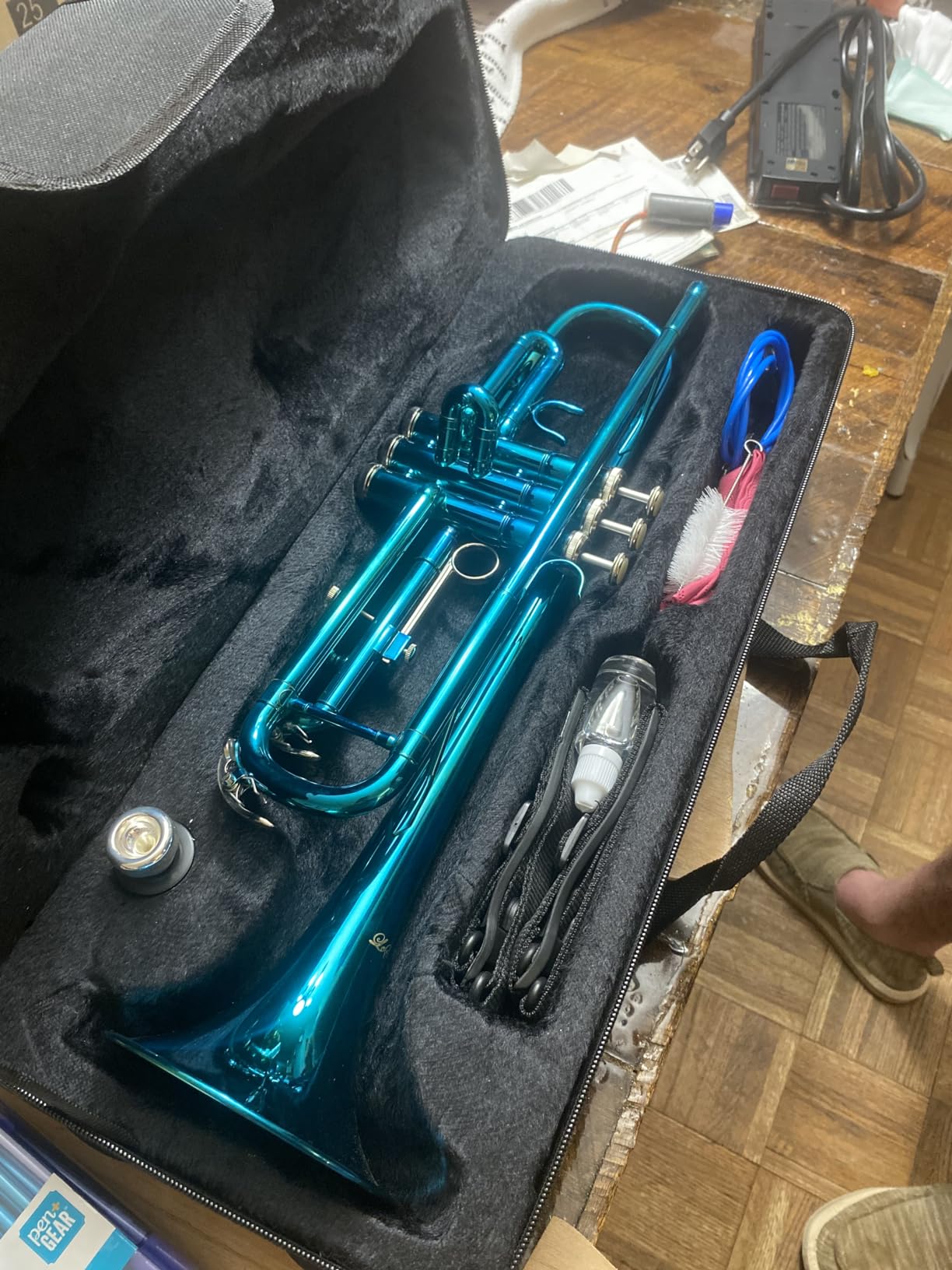 LeSage Bb Standard Trumpet Set for Beginner, Brass Student Trumpet Silver customer photo 1