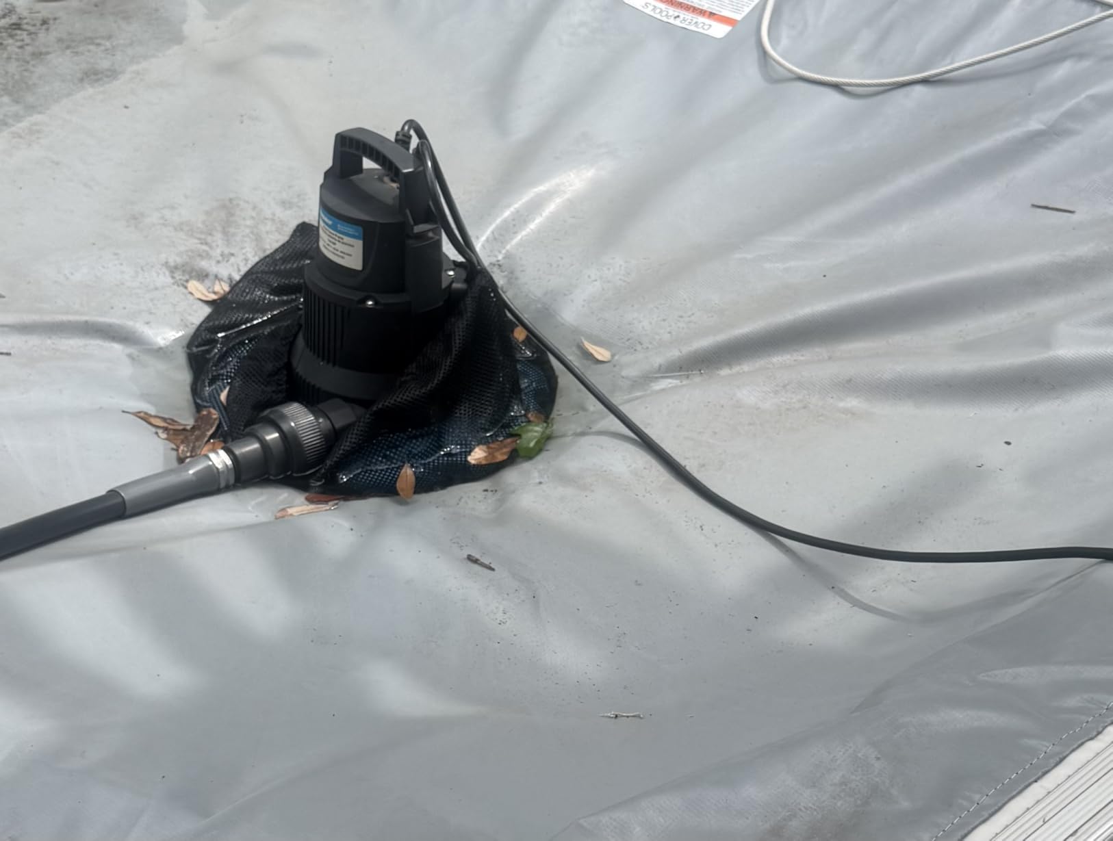Acquaer 1/4 HP Automatic Swimming Pool Cover Pump, 2250 GPH Submersible Sump Pump with 3/4