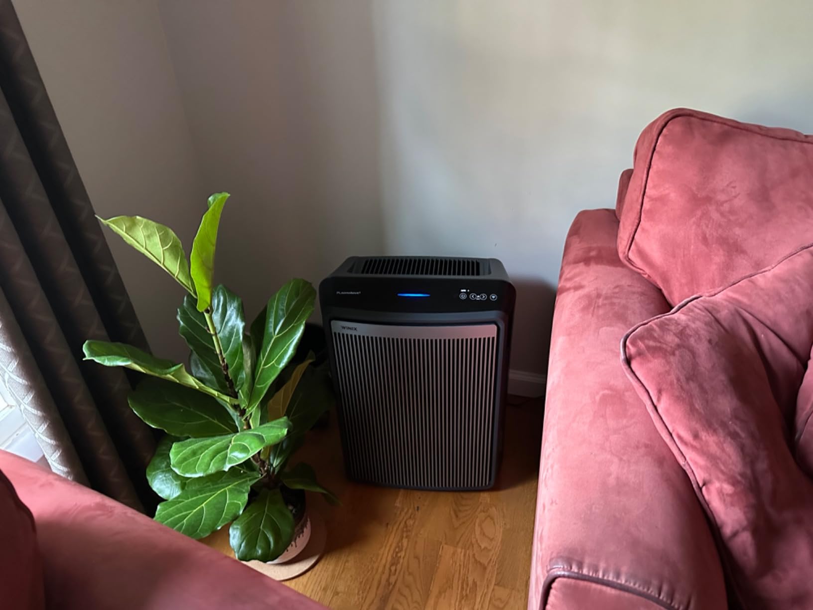 Winix 9800 4-Stage True Hepa Air Purifier with WiFi and PlasmaWave, 500 Sq Ft, Black, Large customer photo 1