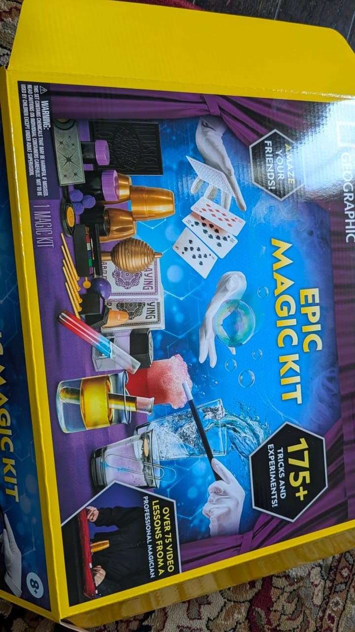 National Geographic Mega Magic Kit with 75+ Tricks for Kids Ages 8-12 | Perform Classic Illusions, Performance Props, STEM Learning, Video Instructions customer photo 1