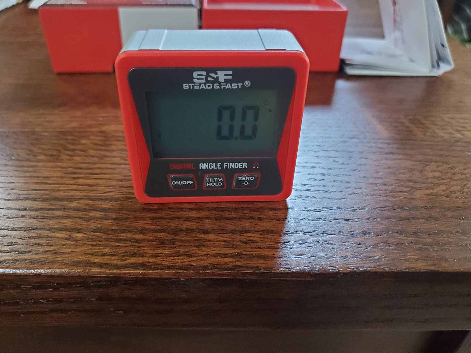 S&F STEAD & FAST Digital Angle Gauge Magnetic, Angle Cube for Table Saw | Backlit LCD, +/-0.2 degree accuracy, Self-inverting display, Absolute & Relative, Hold & Zero, for Woodworking, Plumbing & Miter Saw customer photo 2