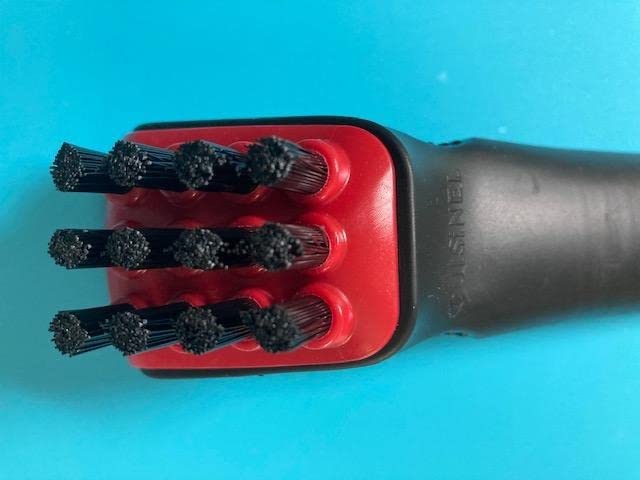 Cuisinel Cast Iron Chain Mail Scrubber + Cleaning Brush + Pan & Grill Scrapers - The Ultimate Skillet and Grill Cleaner Kit - Soft-Touch Confident-Grip Dish Scrub Tool - Silicone/Stainless Accessories customer photo 2