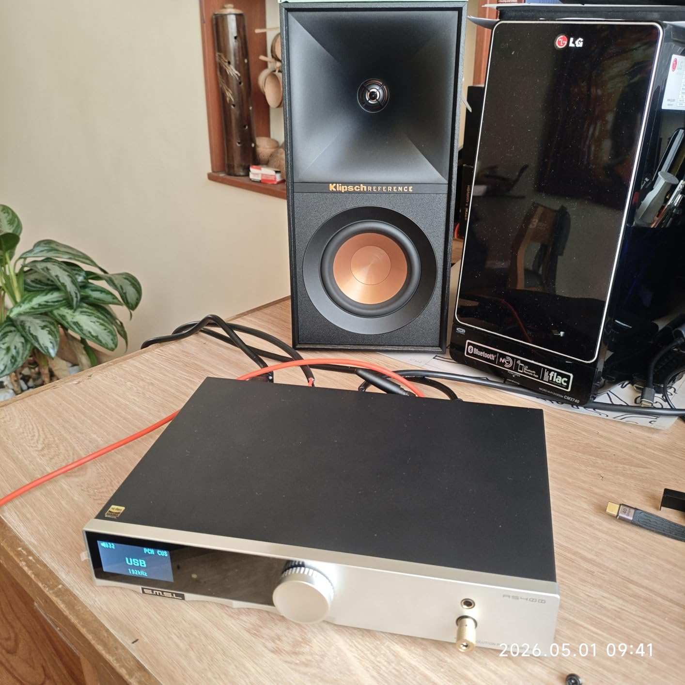 Klipsch Reference Next-Generation R-50M Horn-Loaded Bookshelf Speakers with 5.25