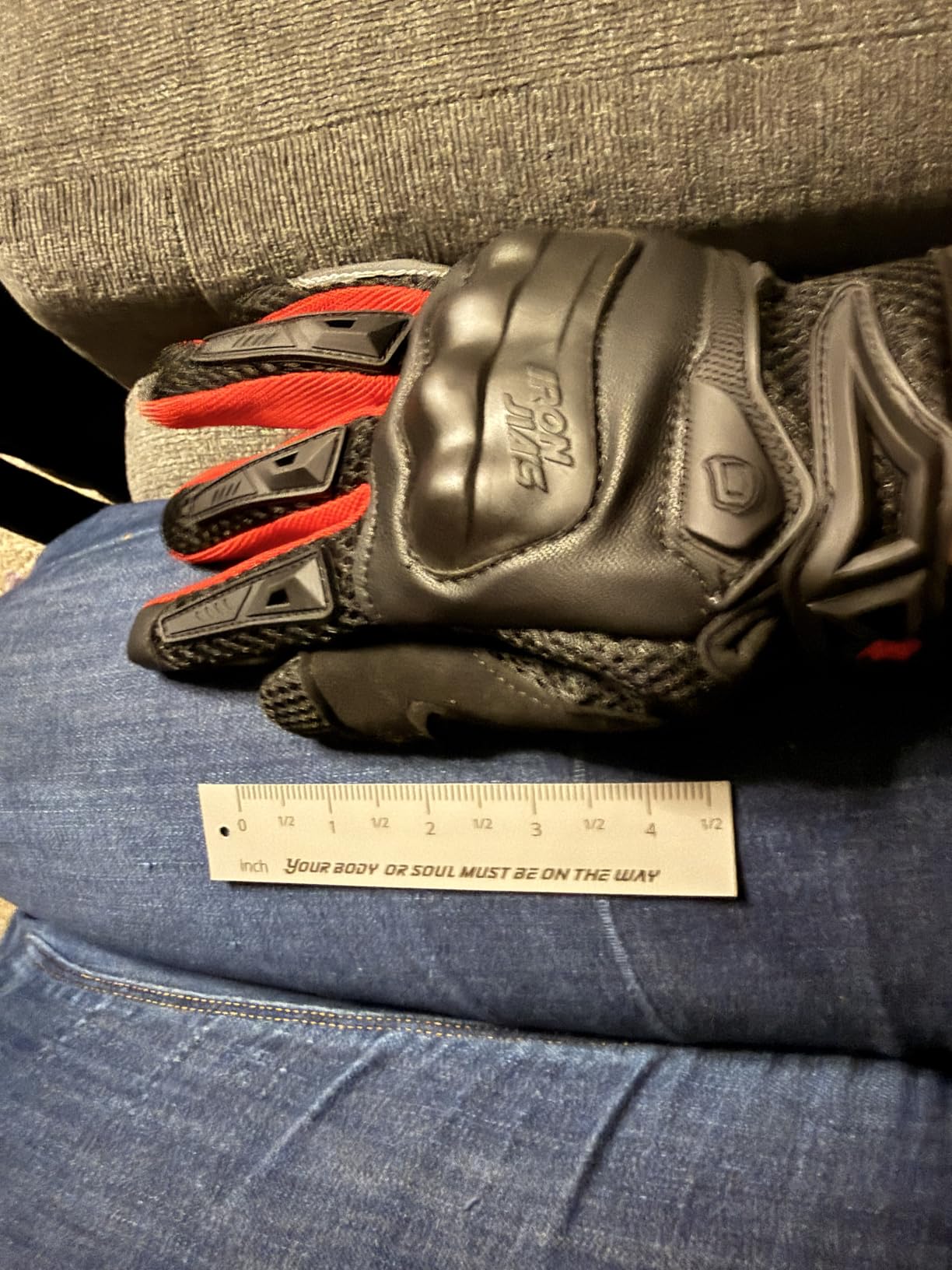 IRON JIA'S Summer Motorcycle Gloves for Men & Women | Knuckle Protection, Breathable Mesh, Touchscreen, Anti-Slip Palm, Adjustable Wrist Strap, BMX, ATV, MTB customer photo 2