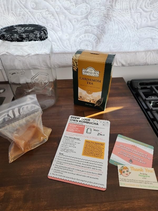 Craft A Brew - Kombucha Jar with Dispensing Valve - For Kombucha Fermentation - Includes Custom Cloth Cover- Proprietary Design customer photo 1