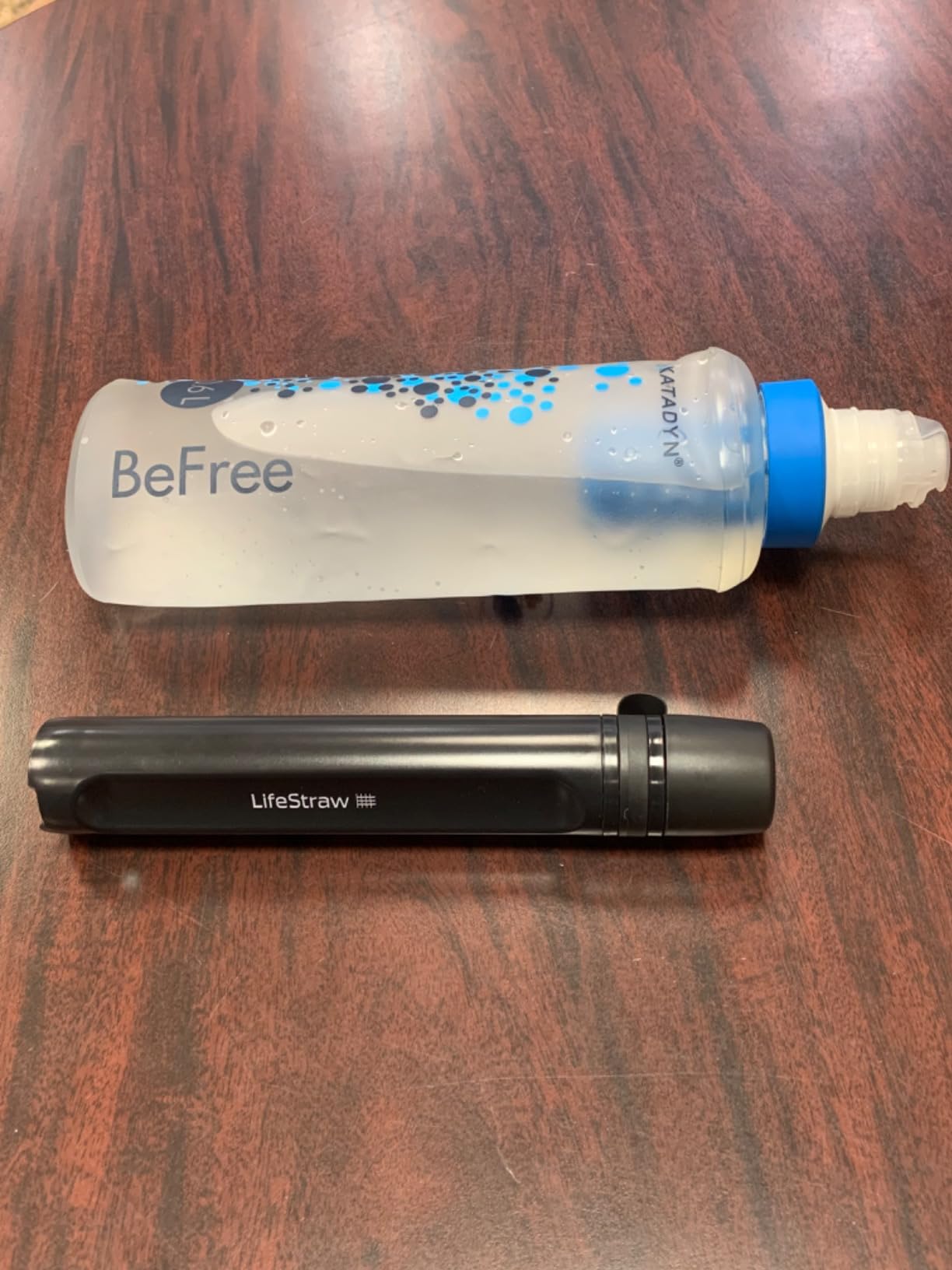 LifeStraw Peak Series - Personal Water Filter Straw for Backup Filtration, Emergency, Survival, and Ultralight Hydration, BPA-Free, Dark Mountain Gray customer photo 2