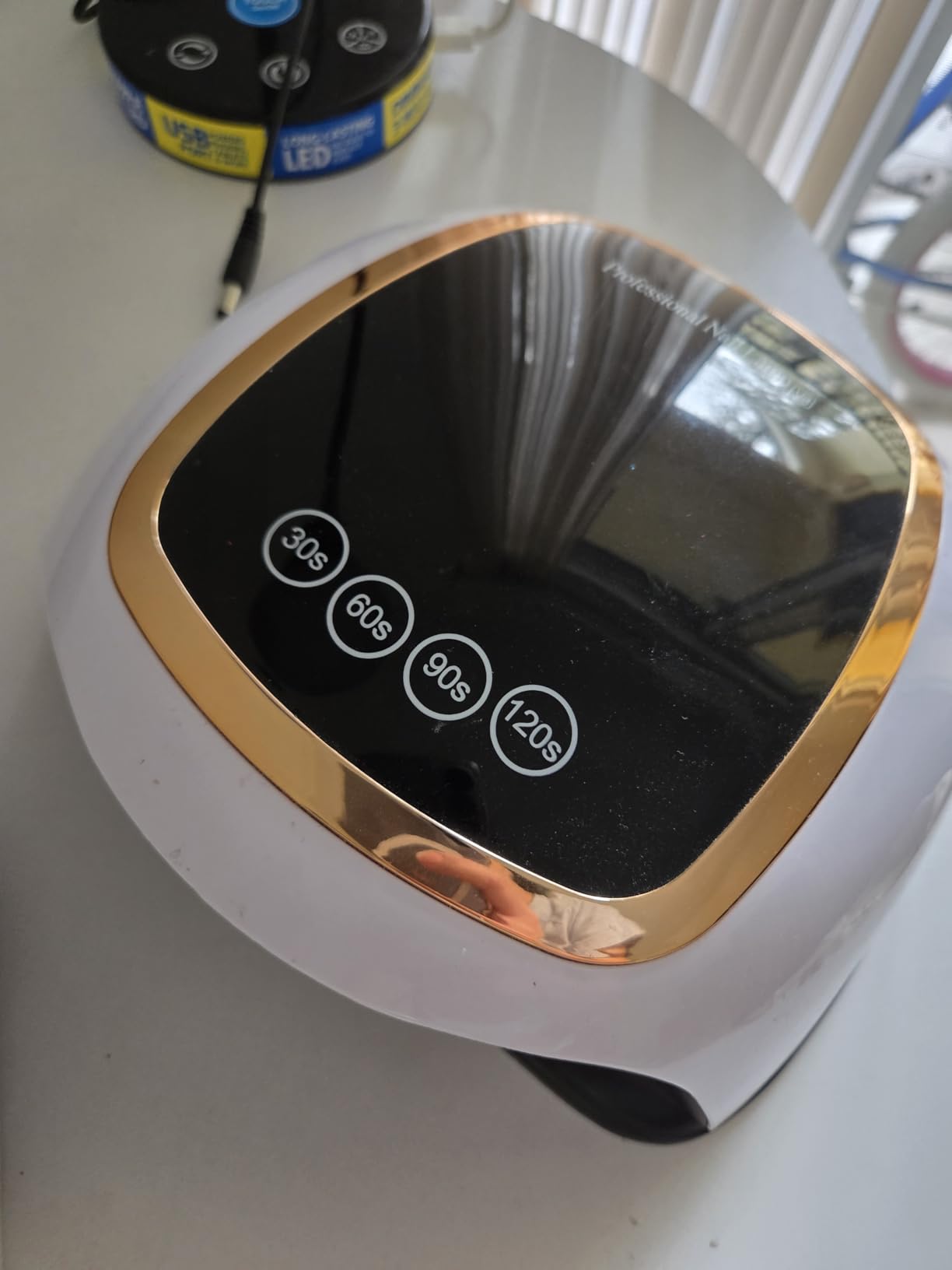 UV Nail Lamp, 180W LED Nail Dryer for Gel Polish, Touch Screen, 42 Beads | Auto Sensor Curing Light with LCD Display and 4 Timer Settings, Fast, Even Curing for Salon Use and Home DIY Manicure customer photo 1