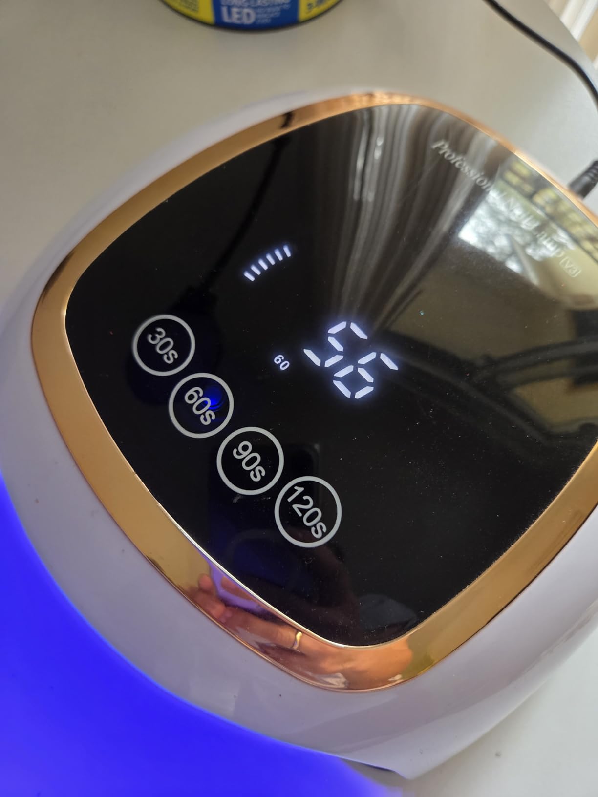 UV Nail Lamp, 180W LED Nail Dryer for Gel Polish, Touch Screen, 42 Beads | Auto Sensor Curing Light with LCD Display and 4 Timer Settings, Fast, Even Curing for Salon Use and Home DIY Manicure customer photo 2
