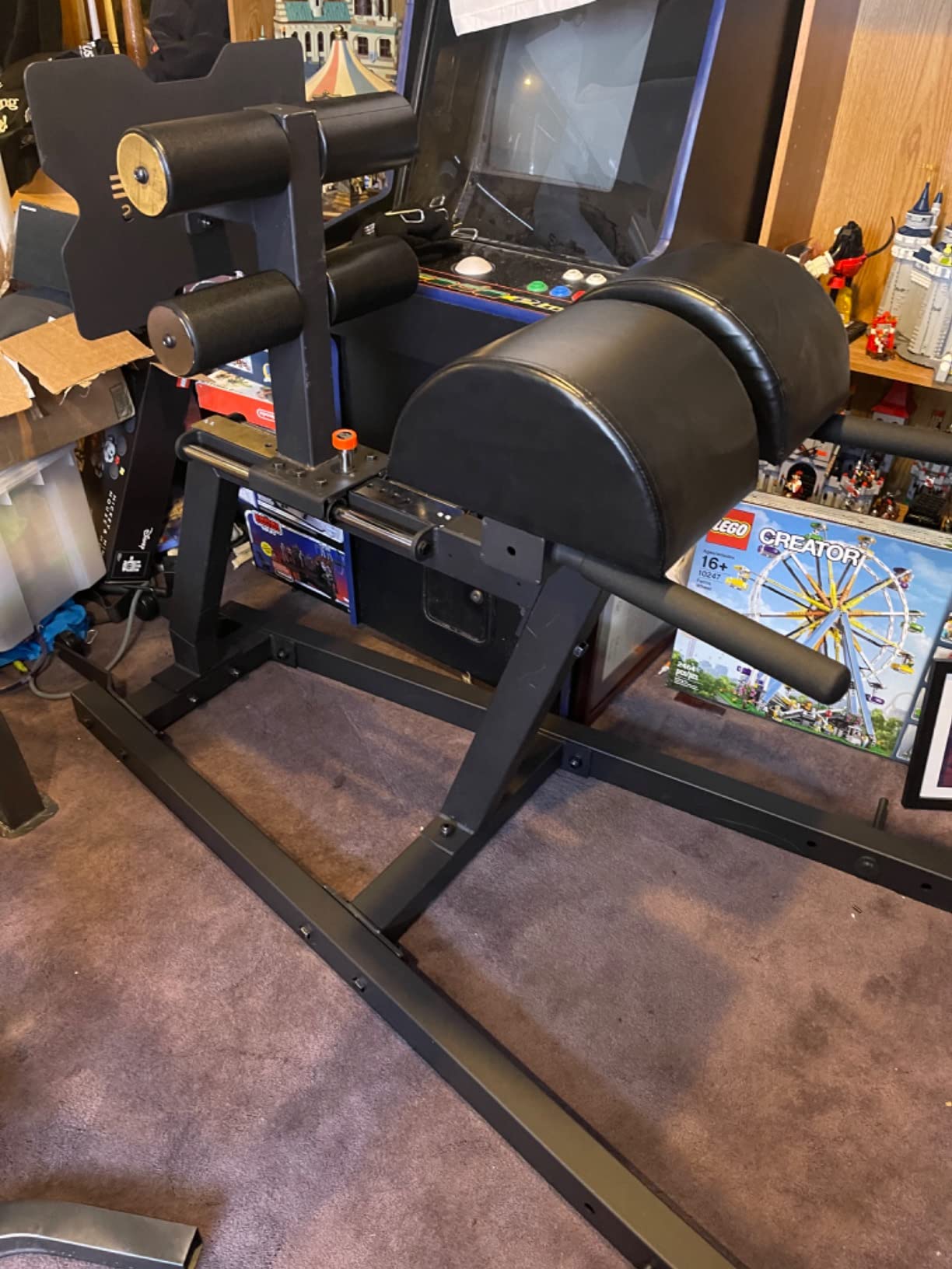 Signature Fitness SF-GHD Heavy Duty Adjustable Glute and Hamstring Developer Ab Machine Roman Chair for Hip and Back Extensions and GHD Sit Ups, Black customer photo 1