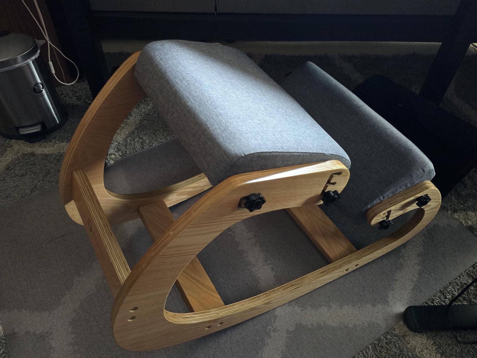 NYPOT Ergonomic Kneeling Chair with Adjustable Seats - Knee Chair for Posture Correction & Kneel Rocking Stool for Desk - Back Pain Relief for Home and Office, Supports 250 pounds - 5 Years Warranty customer photo 2